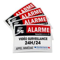 Sticker Vidéosurveillance 24-24 gendarmerie